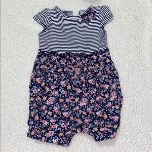 Just for you Carters 1 piece floral/stripped Romp